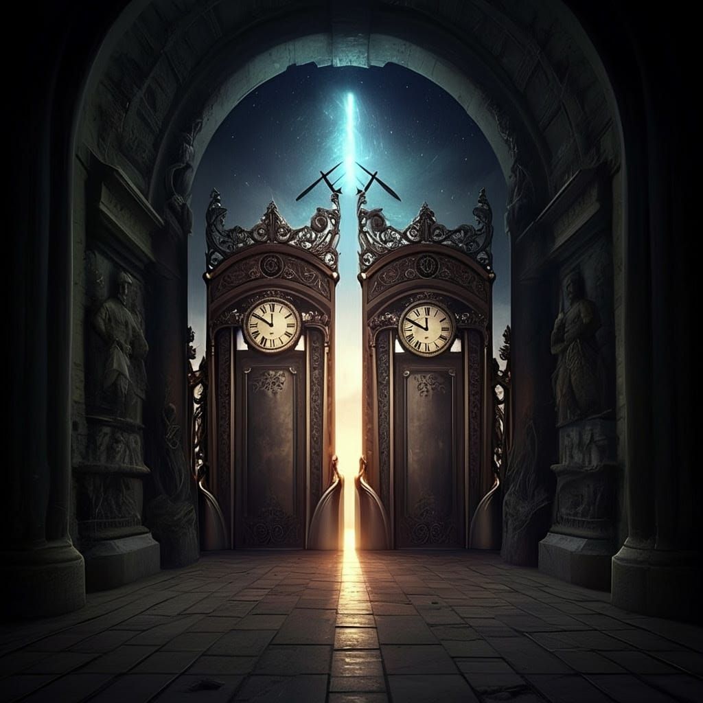 Mysterious Time Portal through Ancient Gate