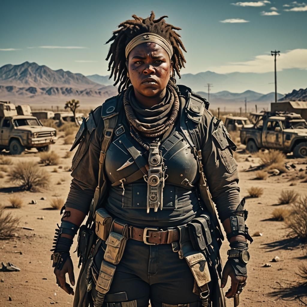 Post-Apocalyptic Desert Punk Warrior