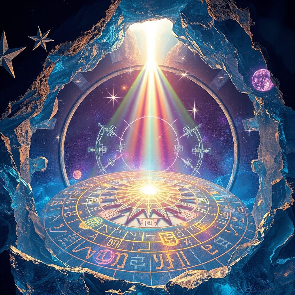 Molten Starlight Refracts in Crystal Labyrinth