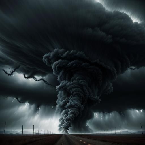 extremely violent tornadoes intricate details, HDR, beautifully shot, hyperrealistic, sharp focus, 64 megapixels, perfec...