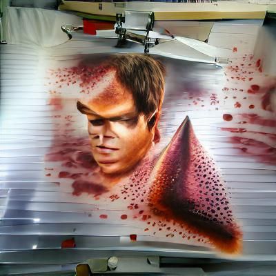 Dexter Morgan Airbrush Portrait