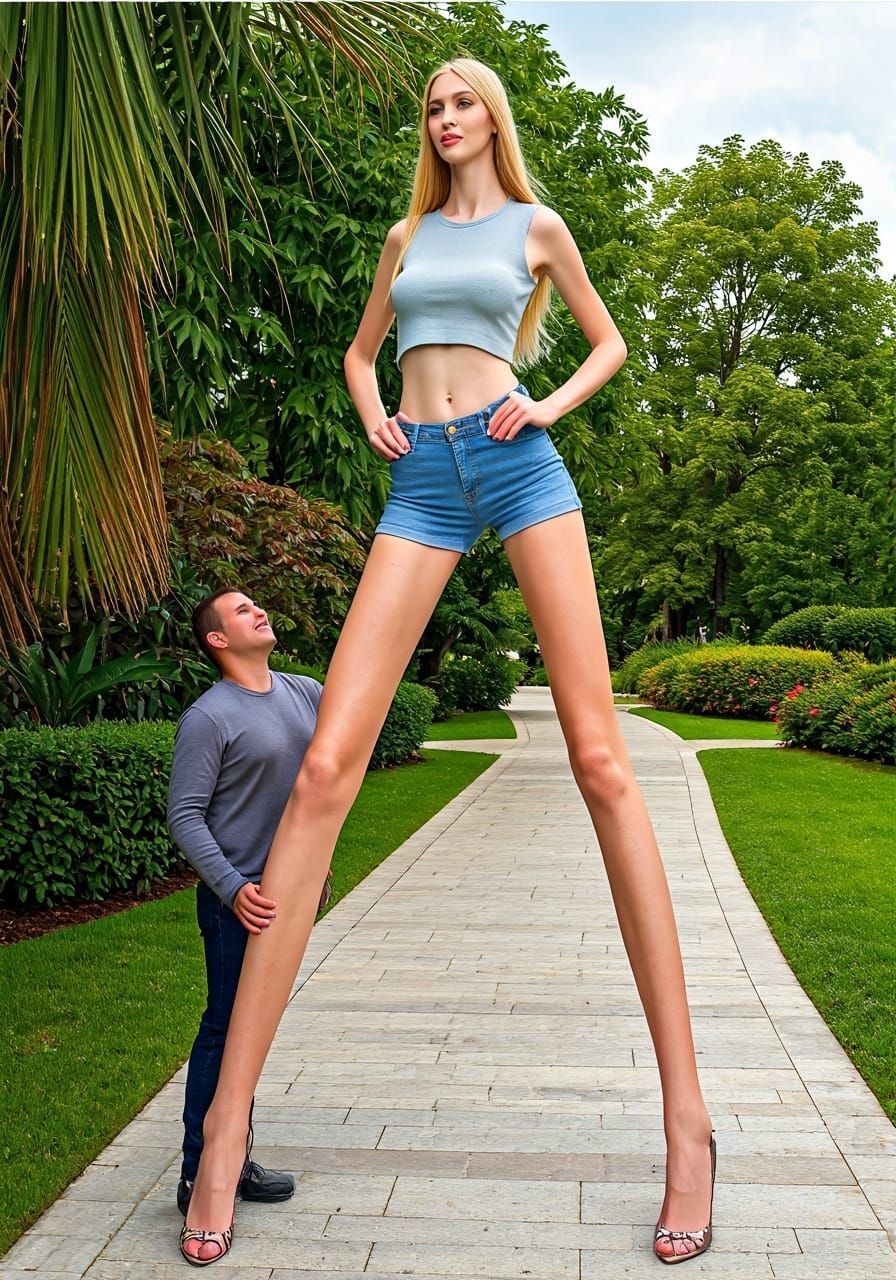 Strikingly Tall Woman and Man: Professional Photography