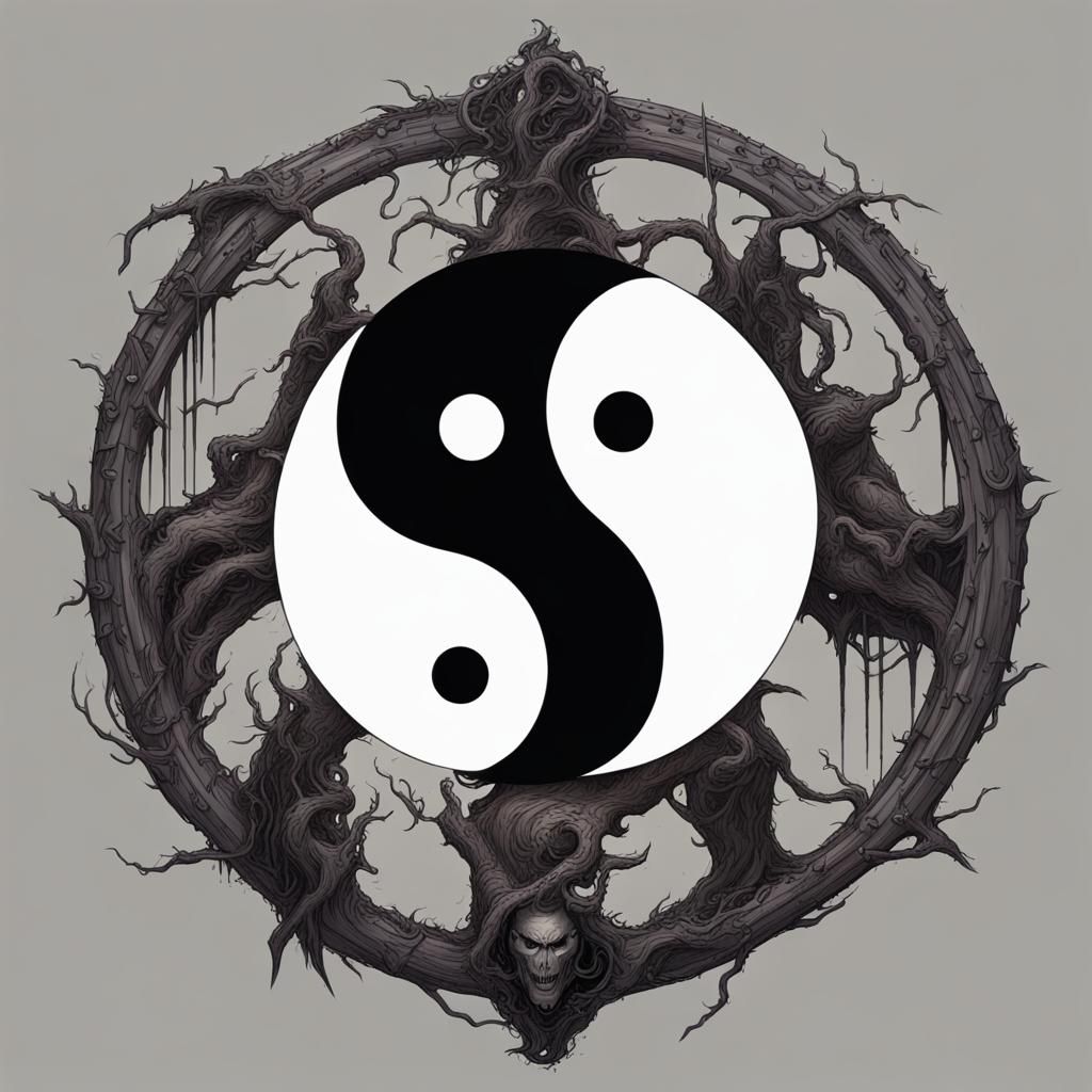 Sinister Yin Yang Symbol