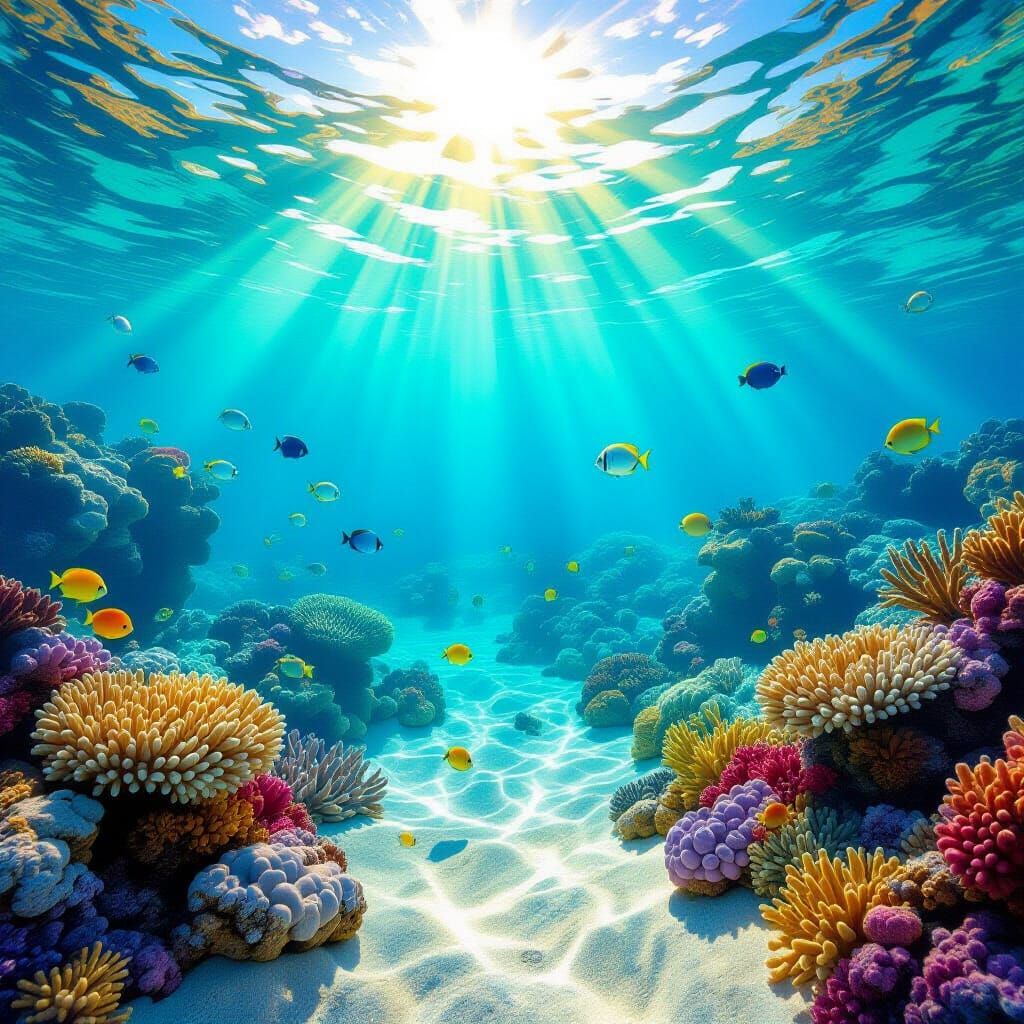 Vibrant Red Sea Underwater Scene