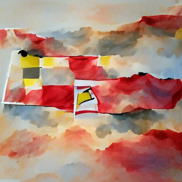 Maryland State Flag Rendered