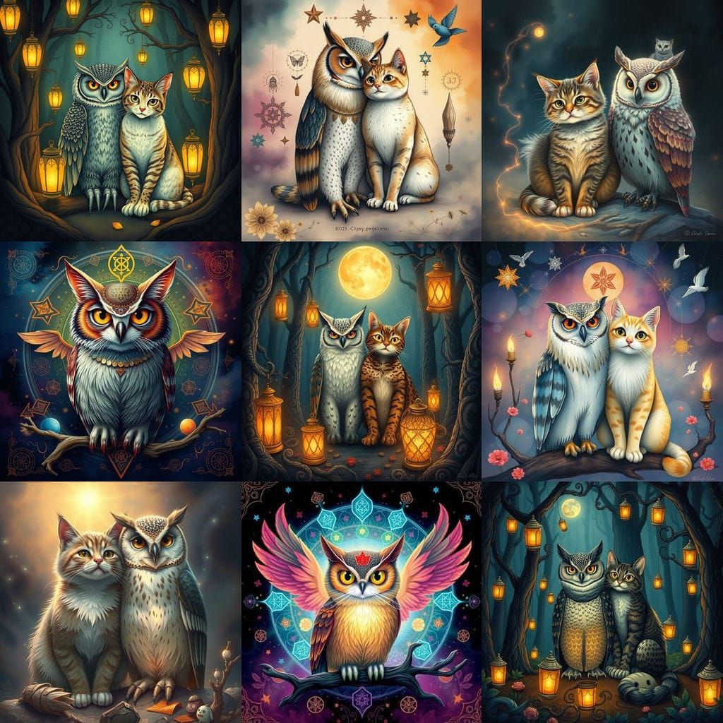 Wisdom of Soul: Owl and Cat