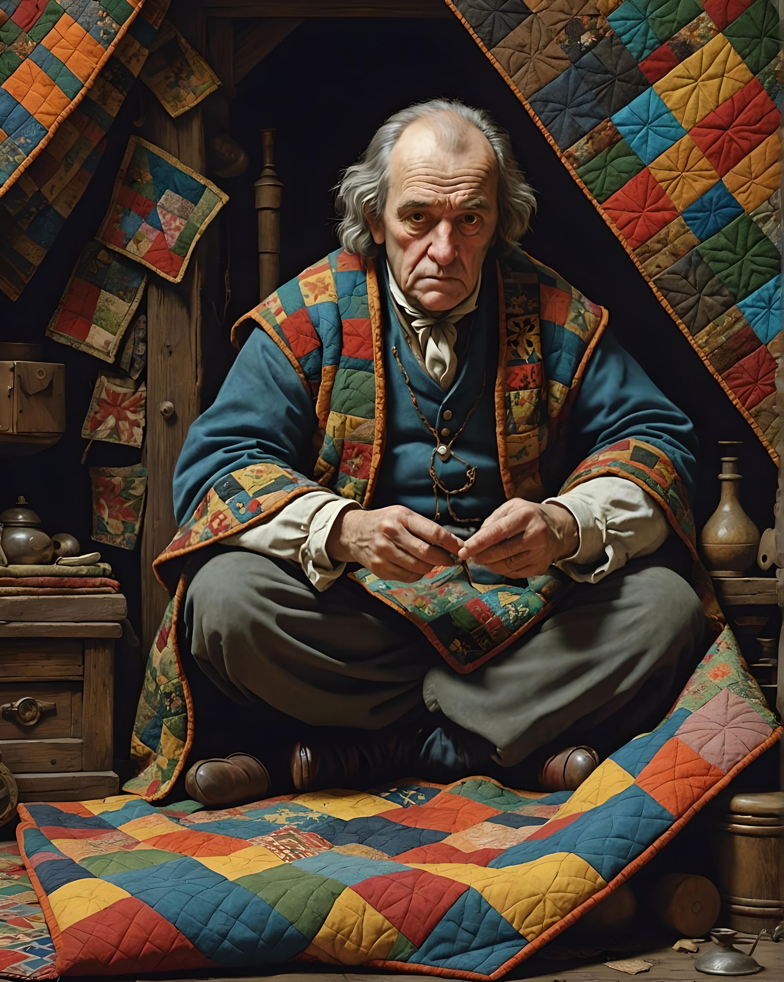 The Quilt and the Curmudgeon: Digital 3D Art