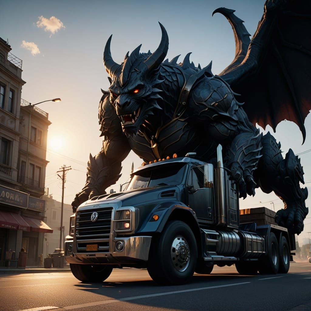 Gargantuan Guardian on the Open Road