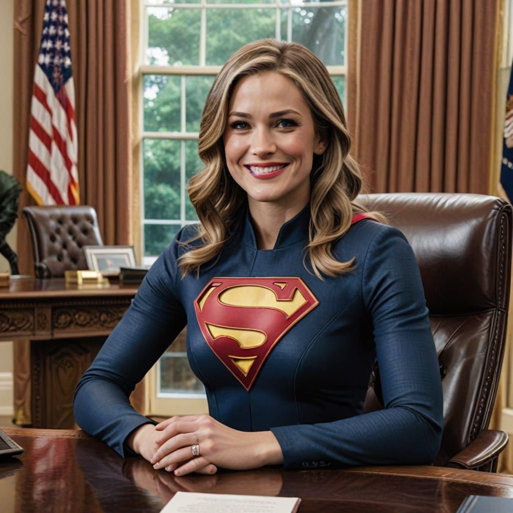 Supergirl as President of the United States in a Heartwarmin...