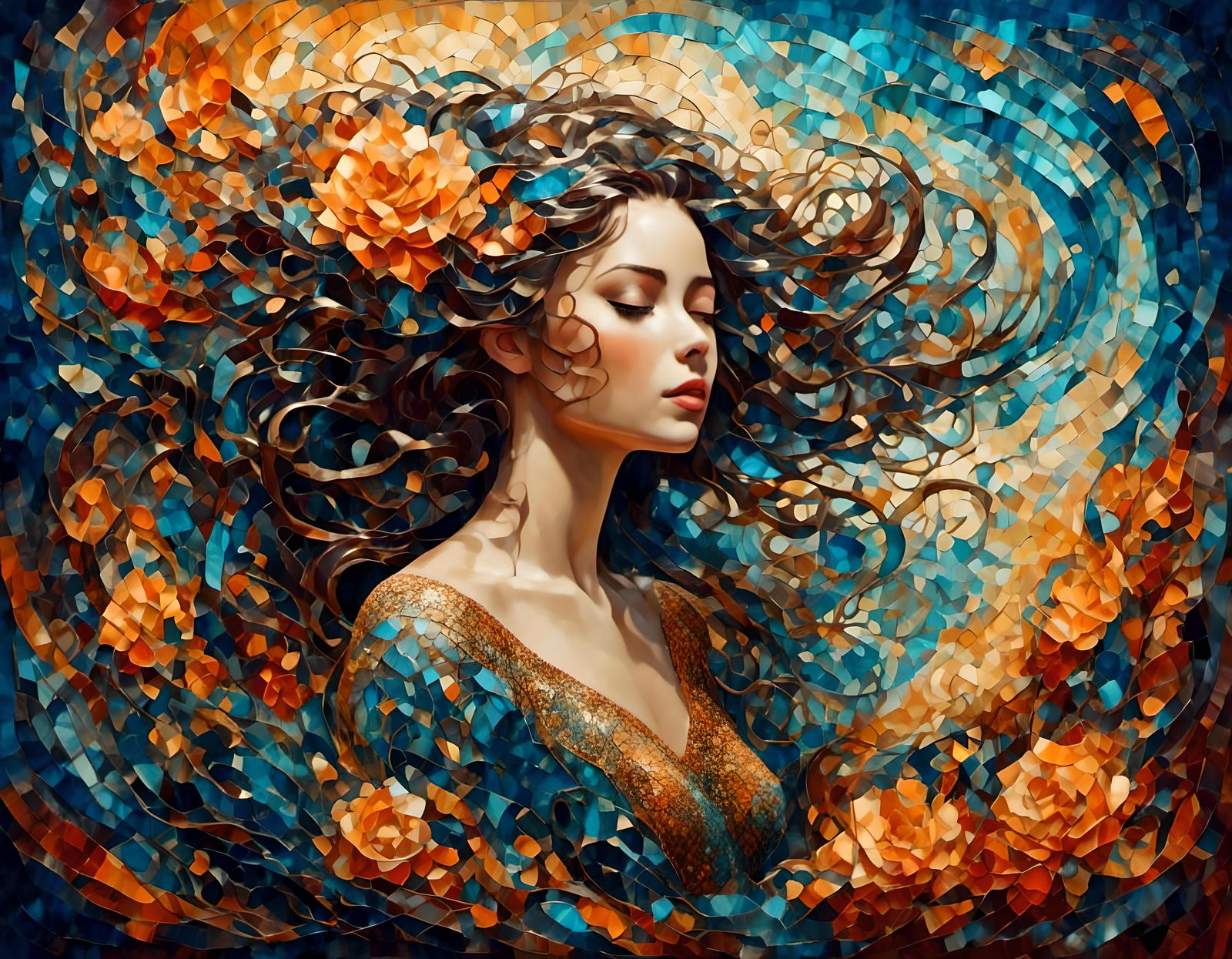 A girl in a lacy dress with one hand on her face blocking it...