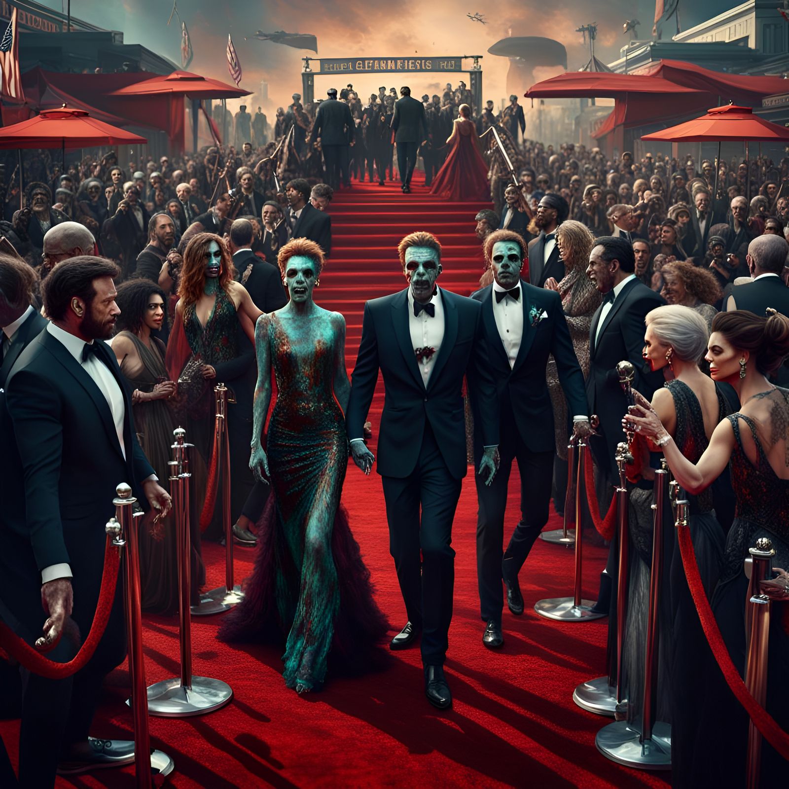 Zombie Celebrities on the Red Carpet