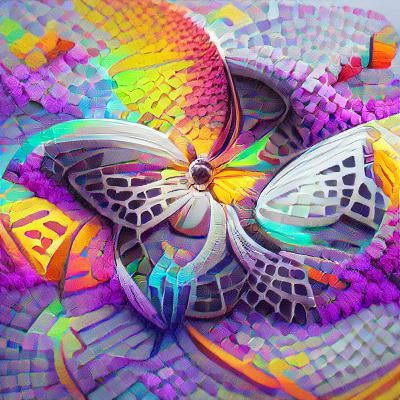 Colorful Butterfly Mandala Art in 8K Resolution