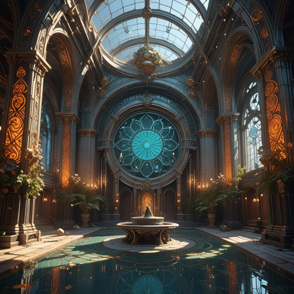 Hall of Voices: Psyche Inspired Chamber with Silver Filigree