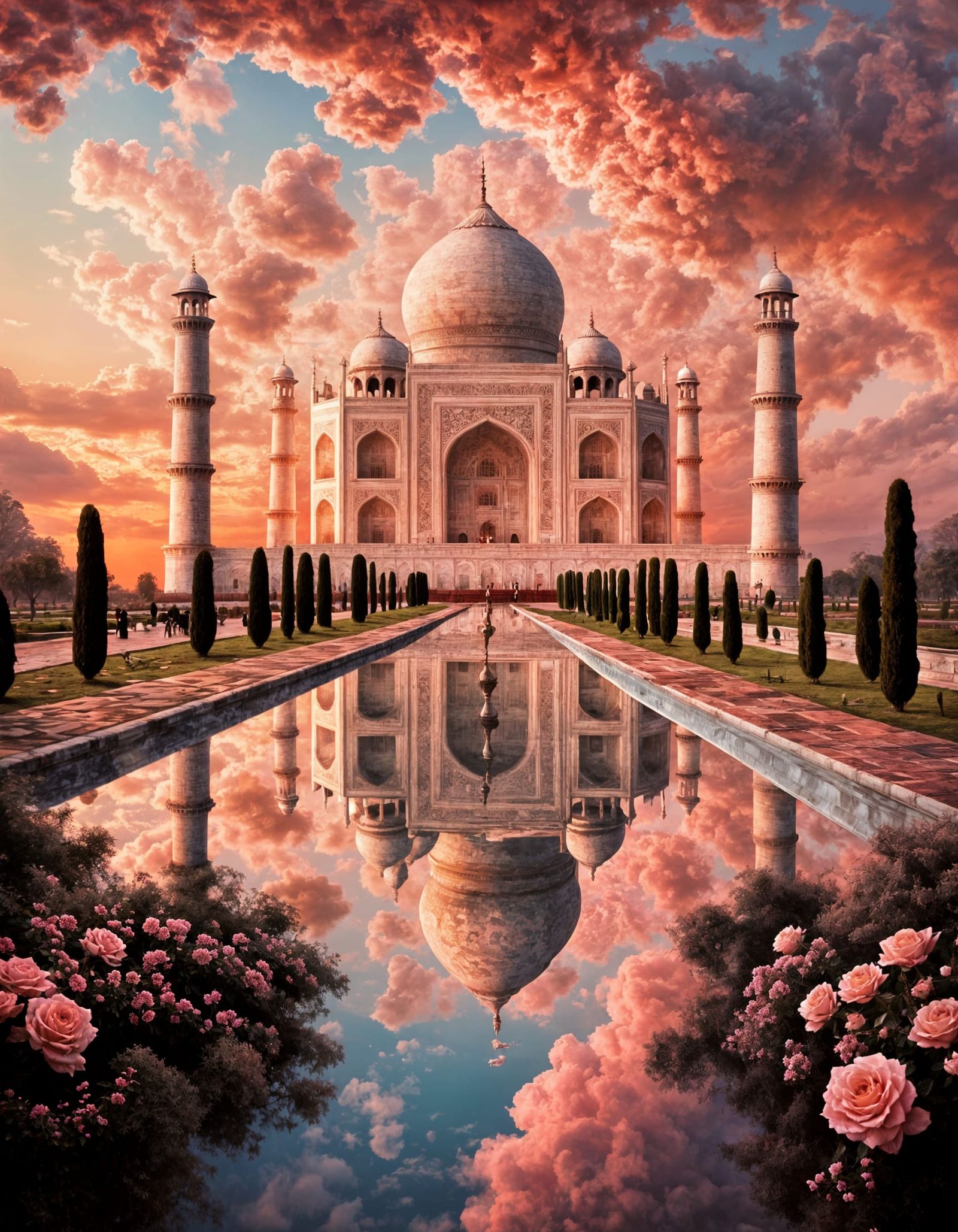 Ethereal Taj Mahal at Dusk