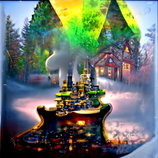 Radioactive Puzzle Piece in Ethereal Fantasy Style