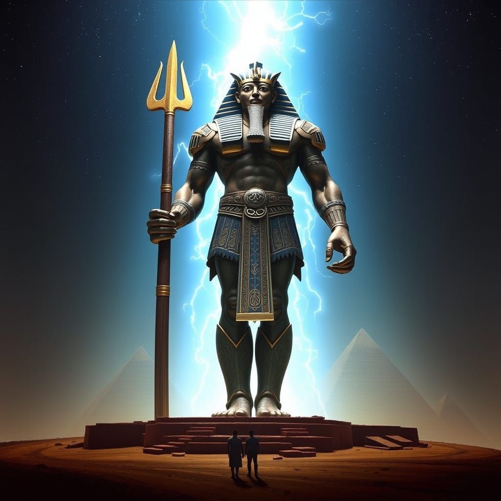 Gigantic Titan Anaki, Ancient Lore Figure, 36 Feet Tall, Mys...