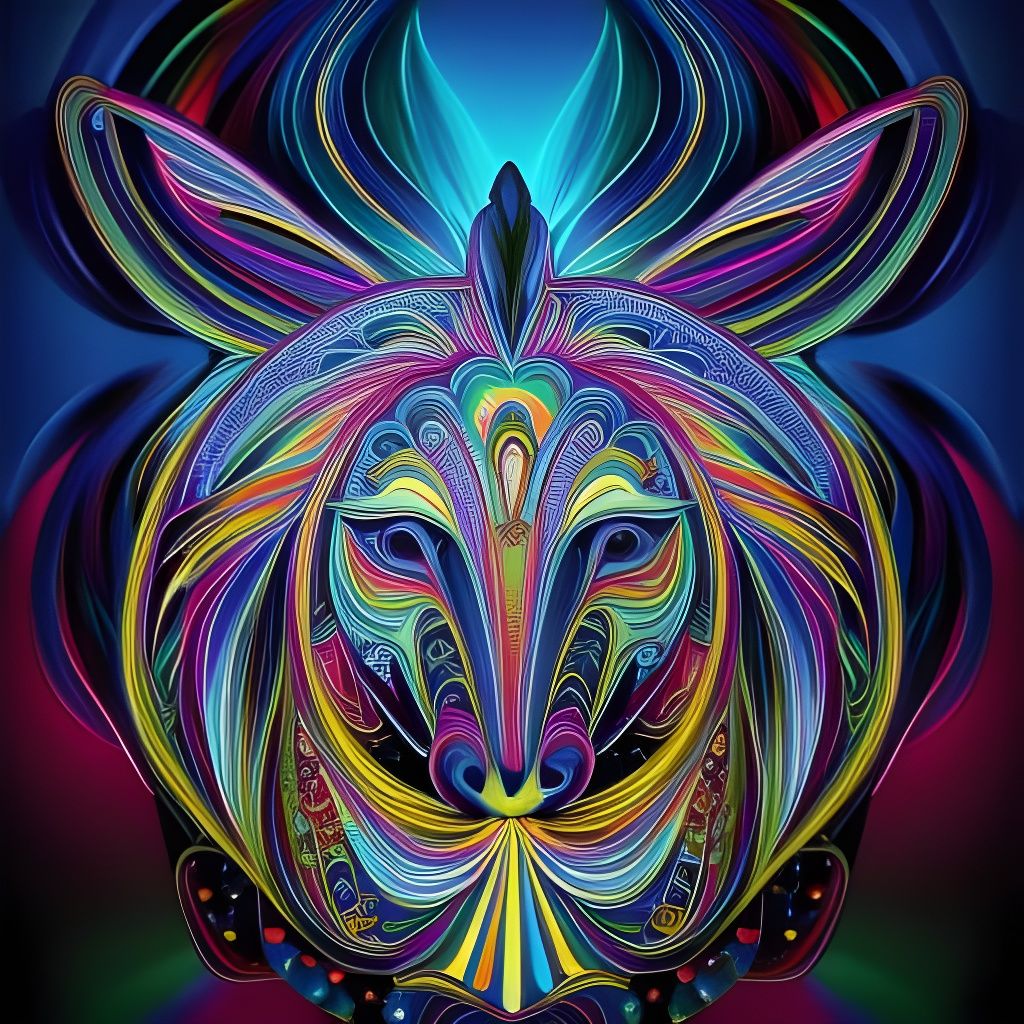 Rainbow Horse String~Art