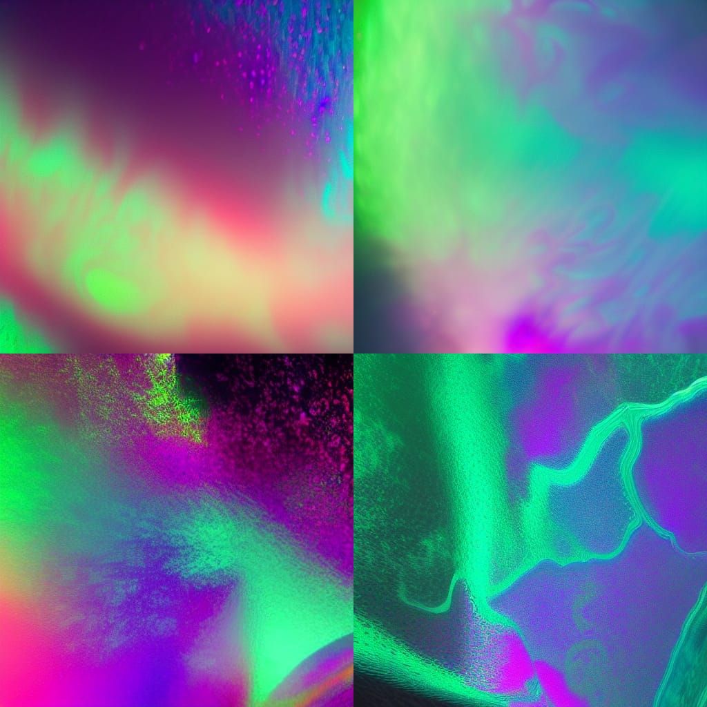 Colorful Abstract Design in Ethereal Style