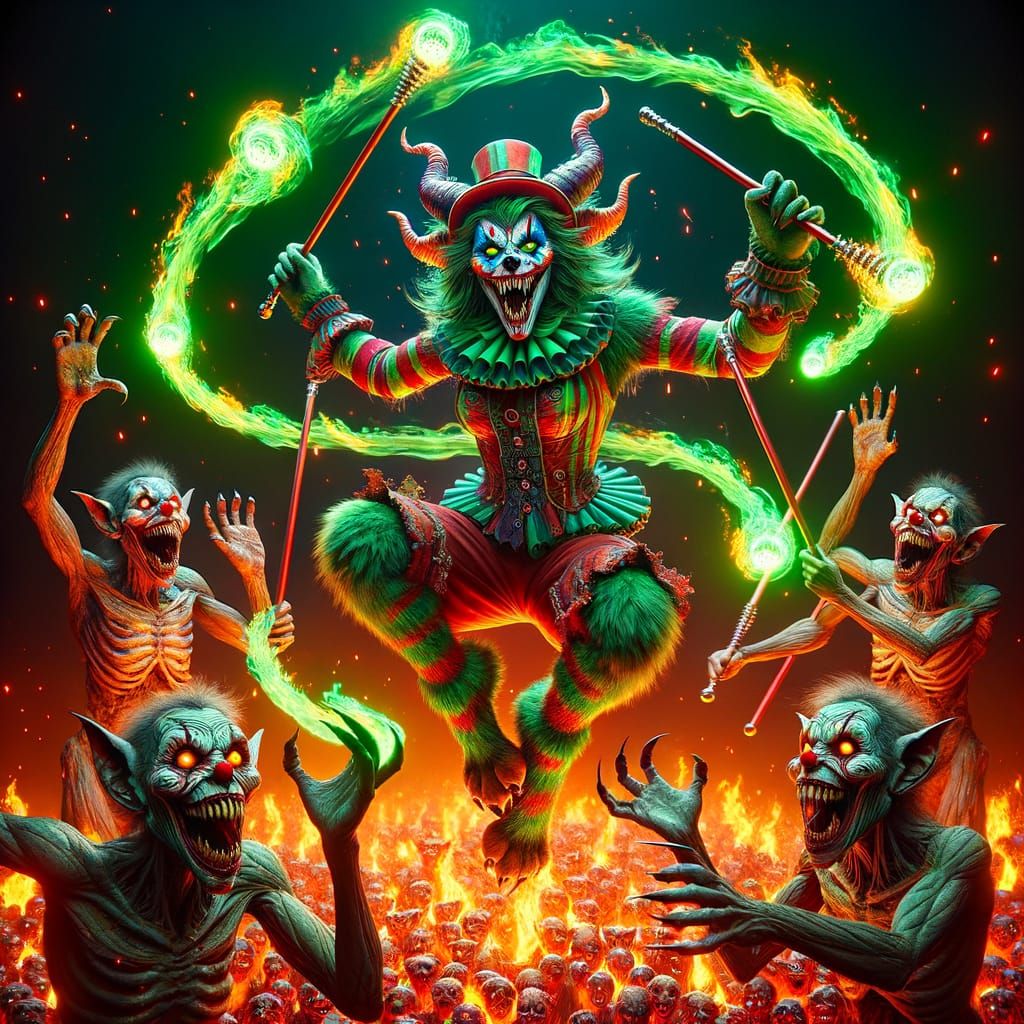 Surreal Vaudeville Werewolf Performs for a Grotesque Audienc...