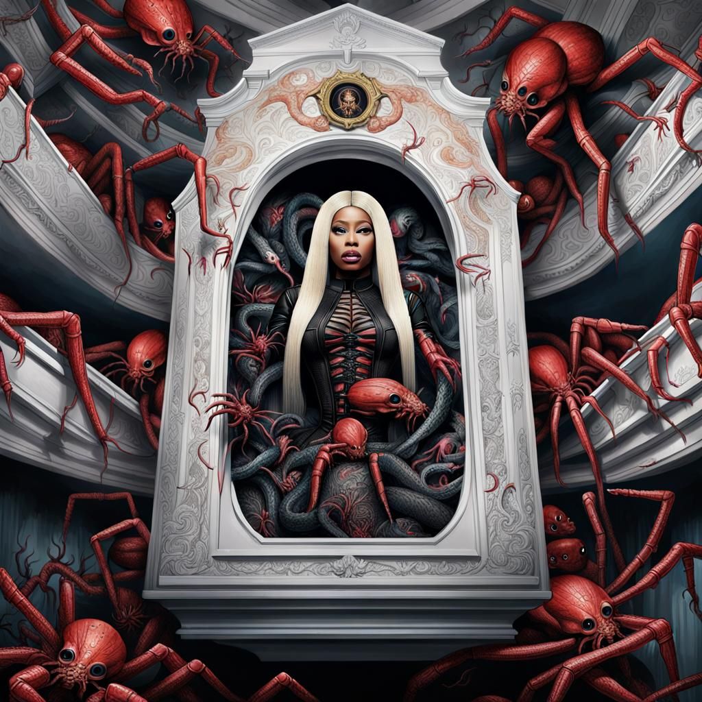 Celebrity Entombed: A Macabre Horror Scene