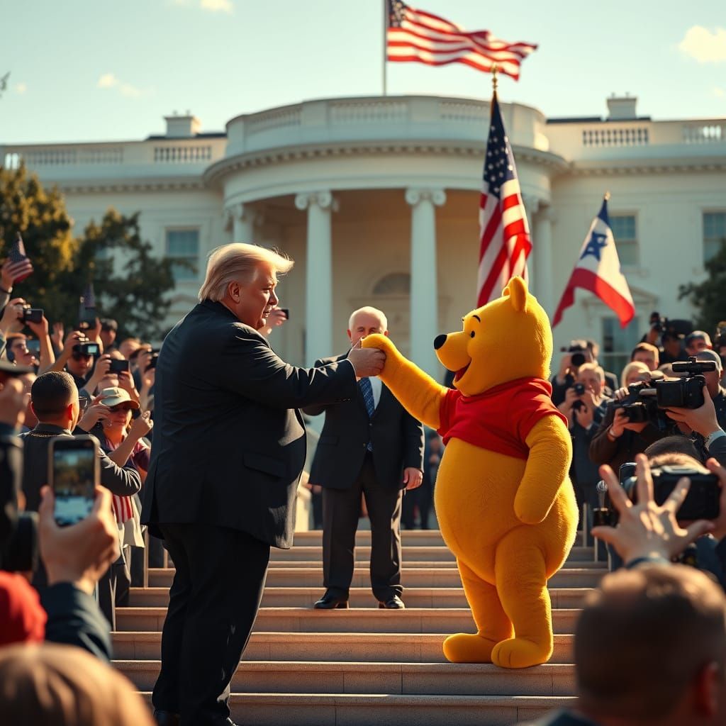 Winnie the Pooh Meets World Leaders in Historic White House ...