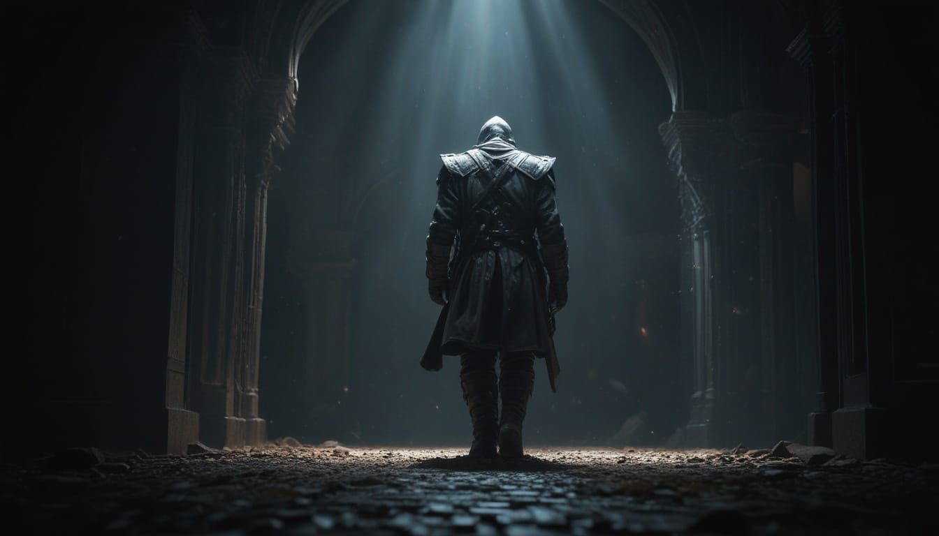 Fierce Low-Key Portrait in Deep Saturation