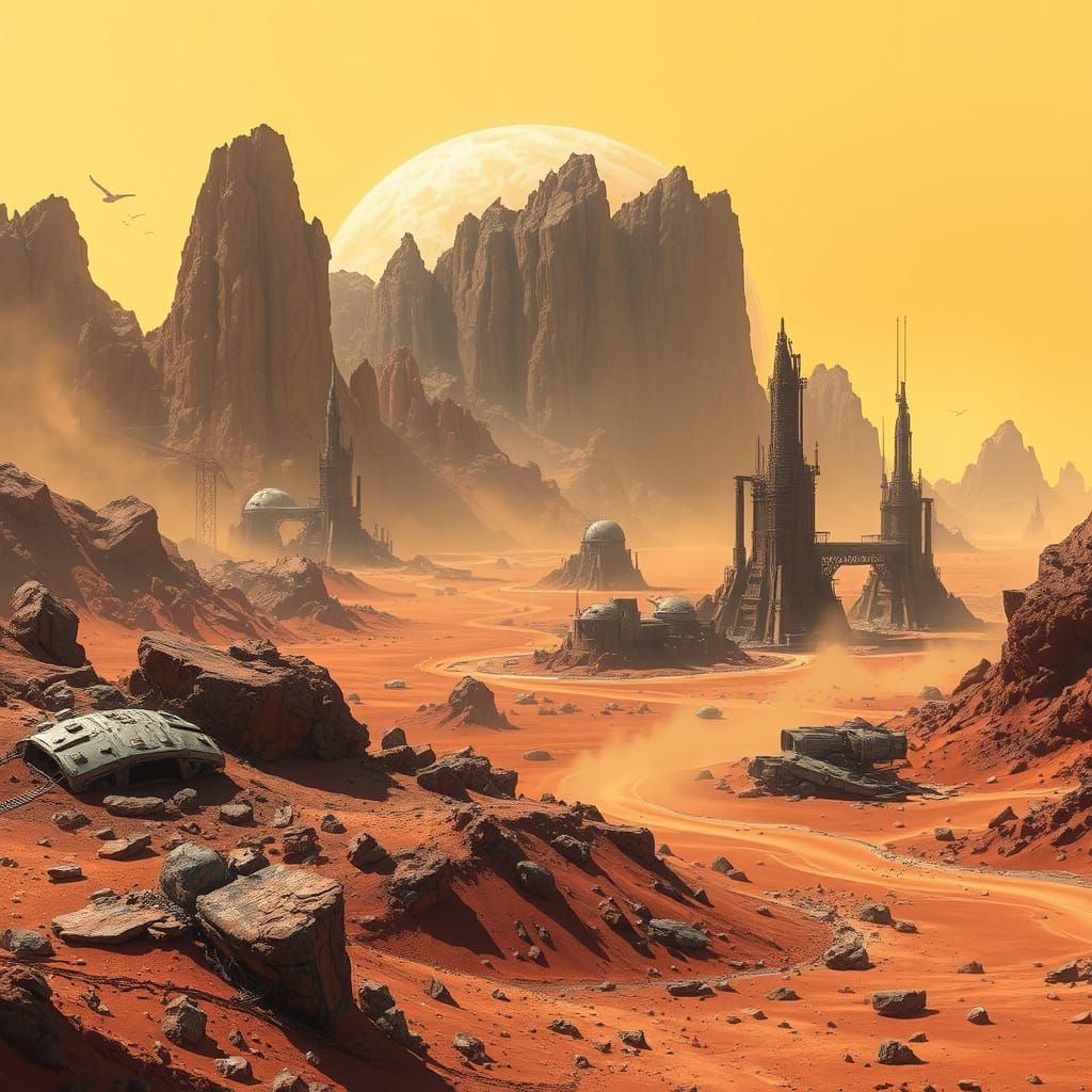 Thaxaar II: A Barren, Industrial Rock World in the Outer Rim