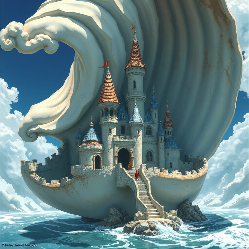 Seashell Castle: A Fantasy Architecture Dream