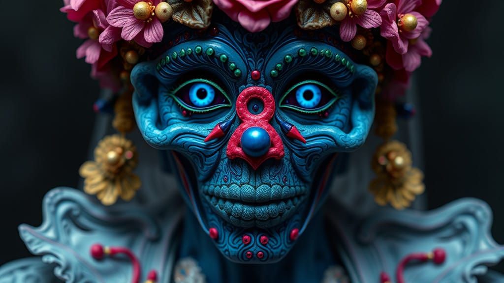 Craznia's Enchanted Plush Creature in Vibrant Cyberpunk Styl...