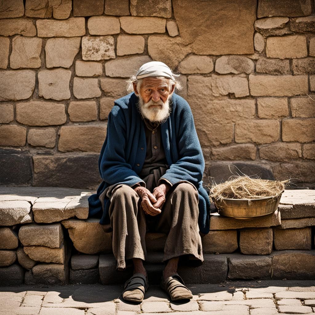 Medieval Old Man: A Portrait of Poverty