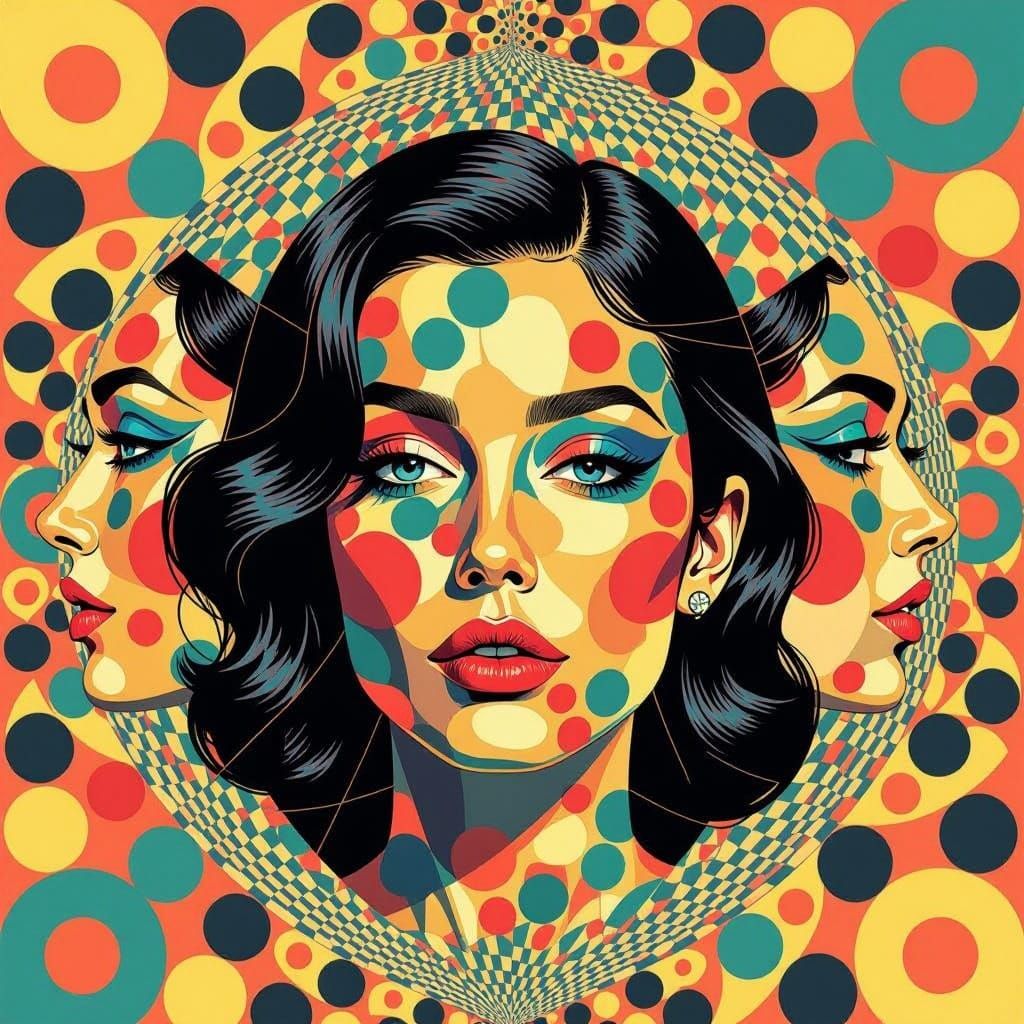 Kusama-Inspired Kaleidoscope of Self-Doubt and Identity