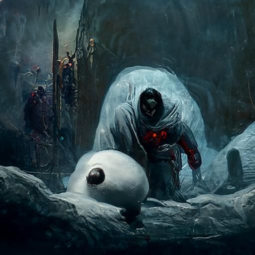 Baymax in Dark Souls Style Horror
