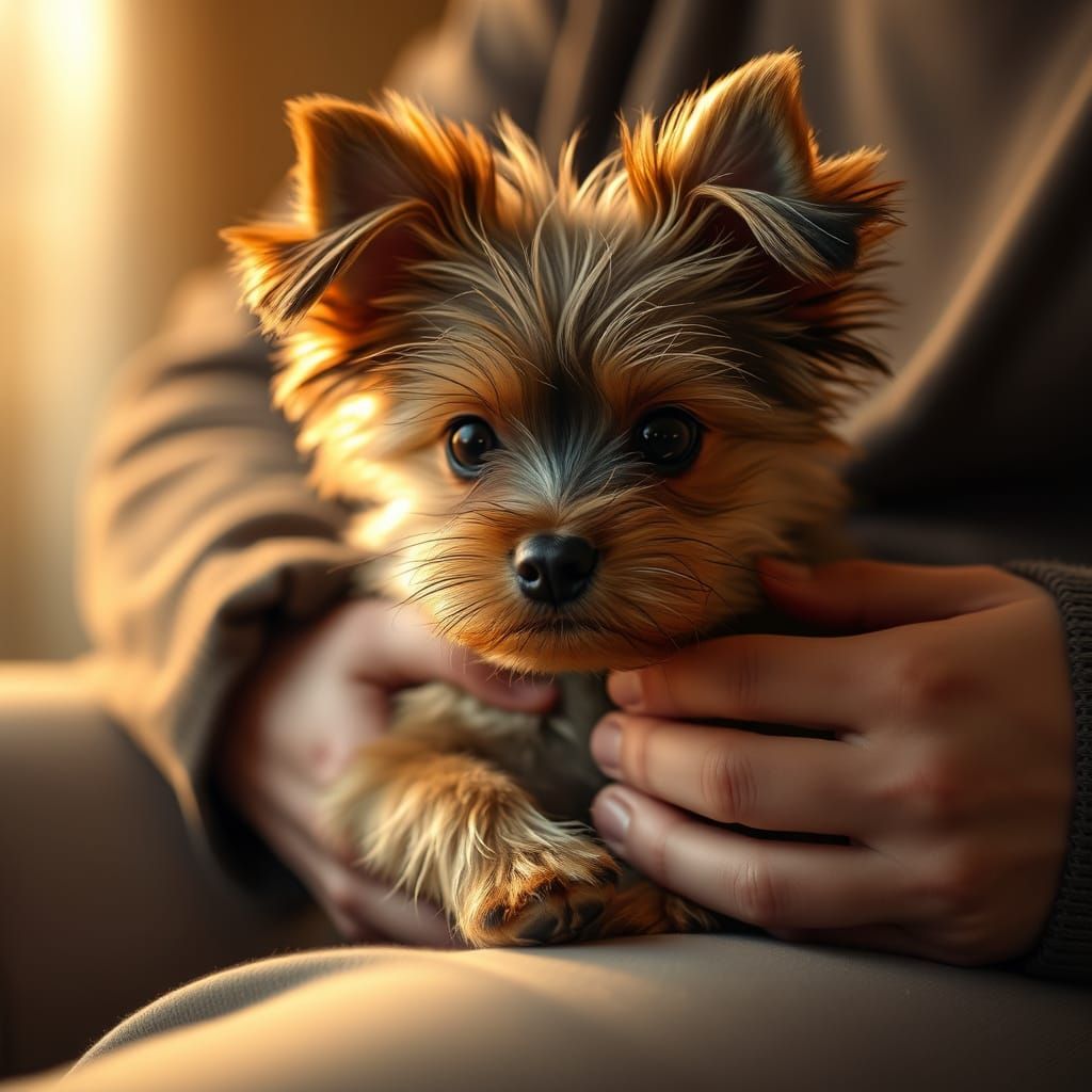 A Heartwarming Moment of Terrier and Owner Affection in Hype...