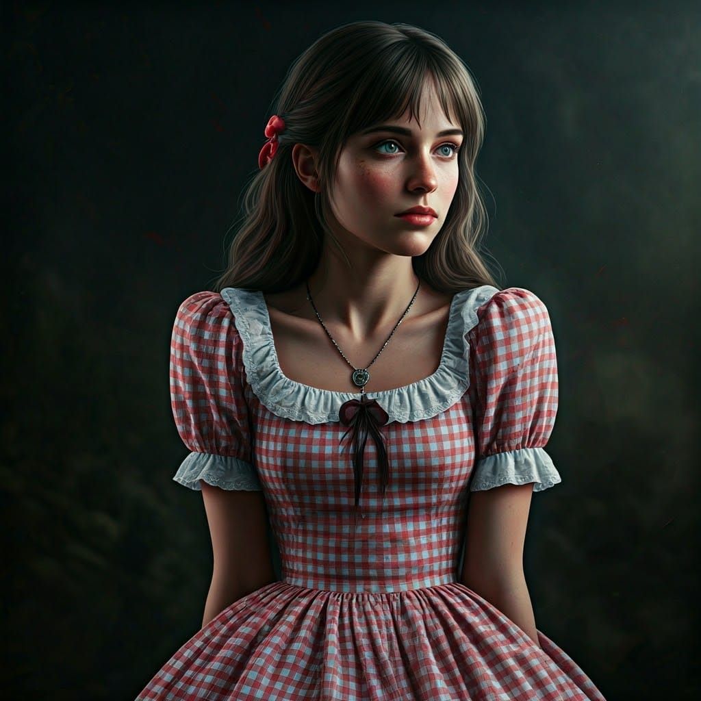 Stunning Gingham Girls in Epic Cinematic Scene