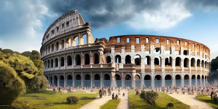 The Colosseum Reclaimed: Detailed Matte Painting