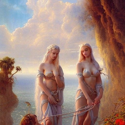 Sirens and Angels Unite: Detailed Matte Painting