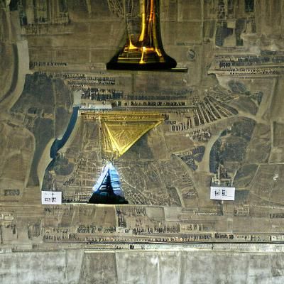 Eiffel Tower with Upside Down Pyramid
