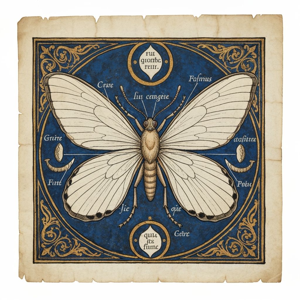 Medieval Insect Diagram Illustration