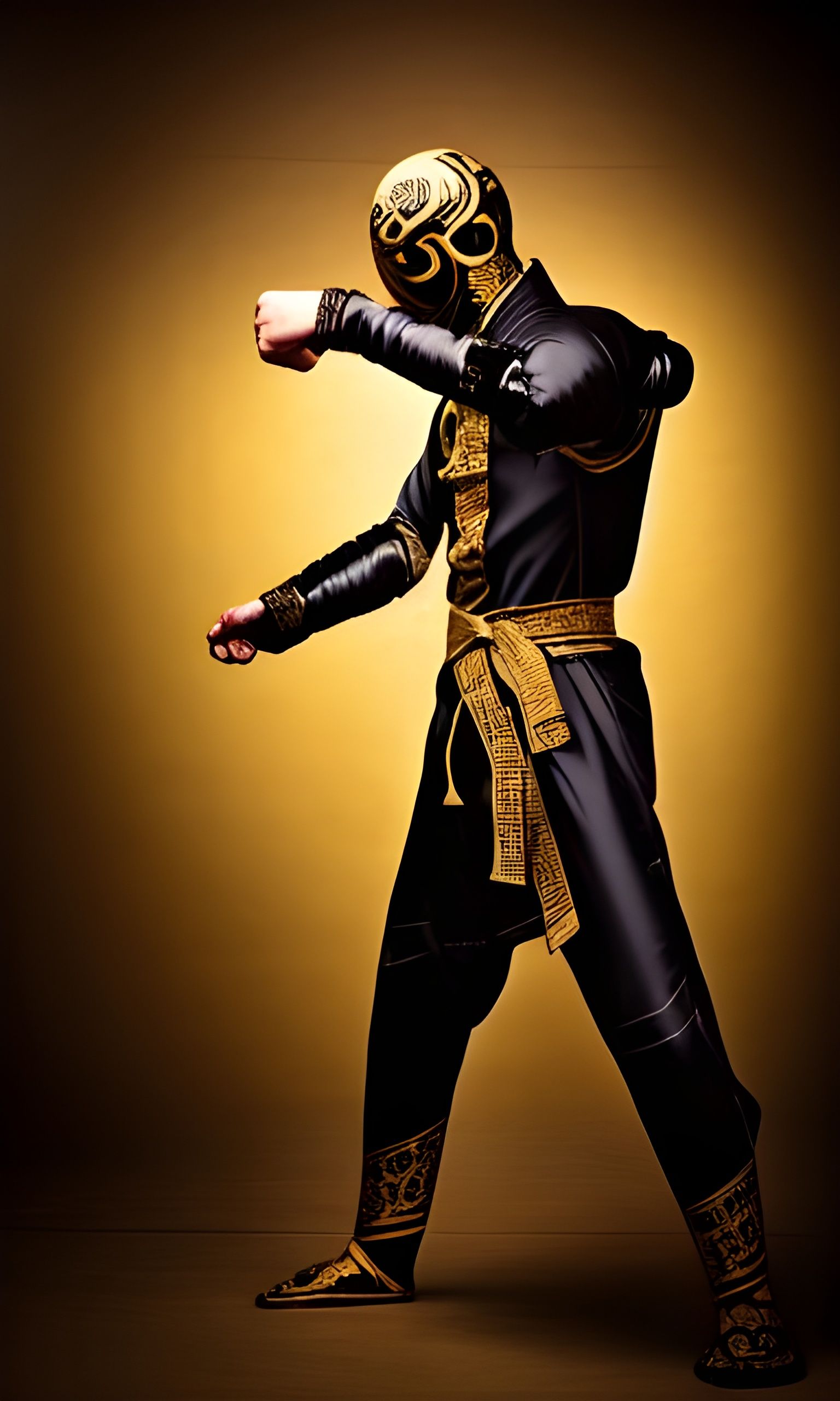 Shaolin Robot Monk Training Kung Fu