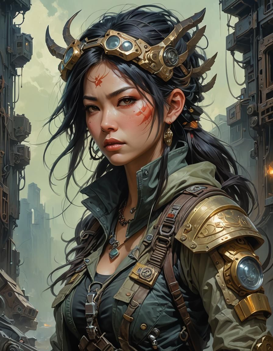 Post-Apocalyptic Aya Nakamura as Psychotic Raider