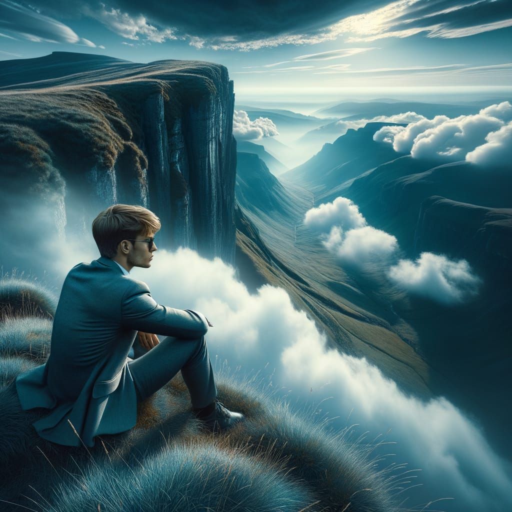 Atmospheric Landscape in Cool Tones