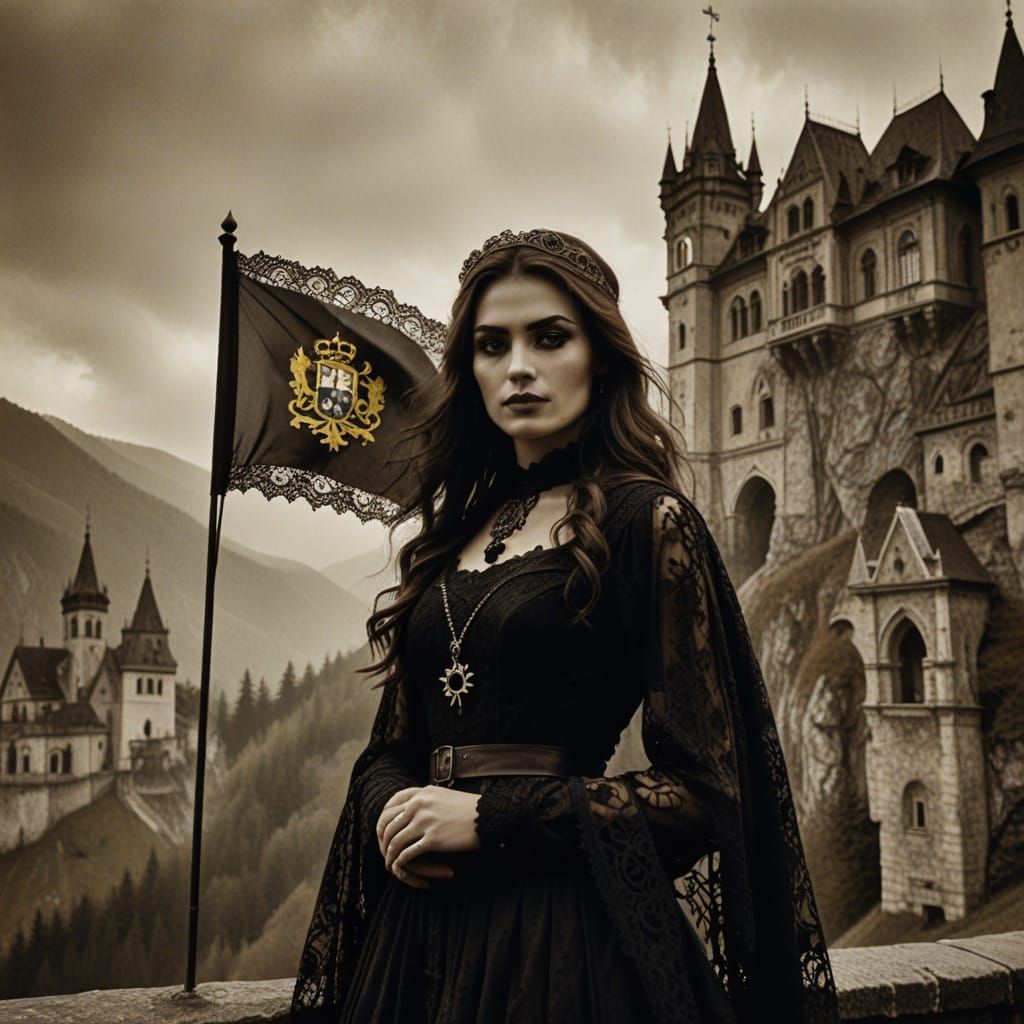 Gothic Elegance in Transylvanian Landscape