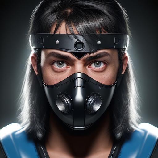 Gimp Masked Man at Rave: Professional Portrait