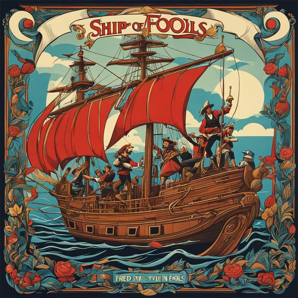 Ship of Fools in an Expressionist Style