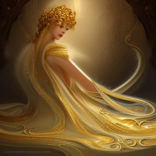 Magical Marble World in Rococo Style