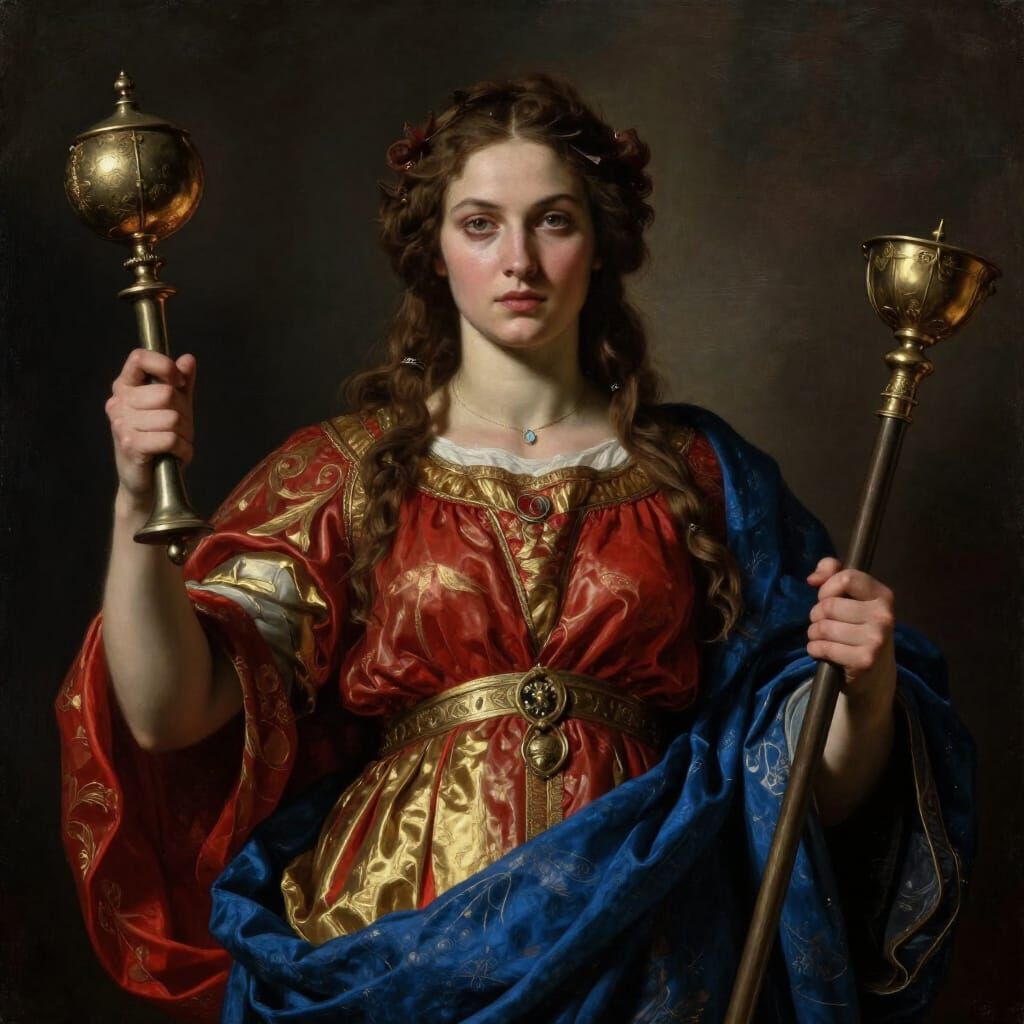 Hecate Embodied: Baroque Realism Portrait