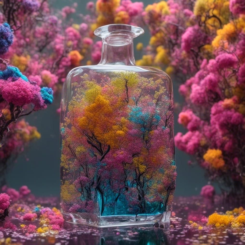 Cosmic Elixir: Starry Sky in Graffiti Art