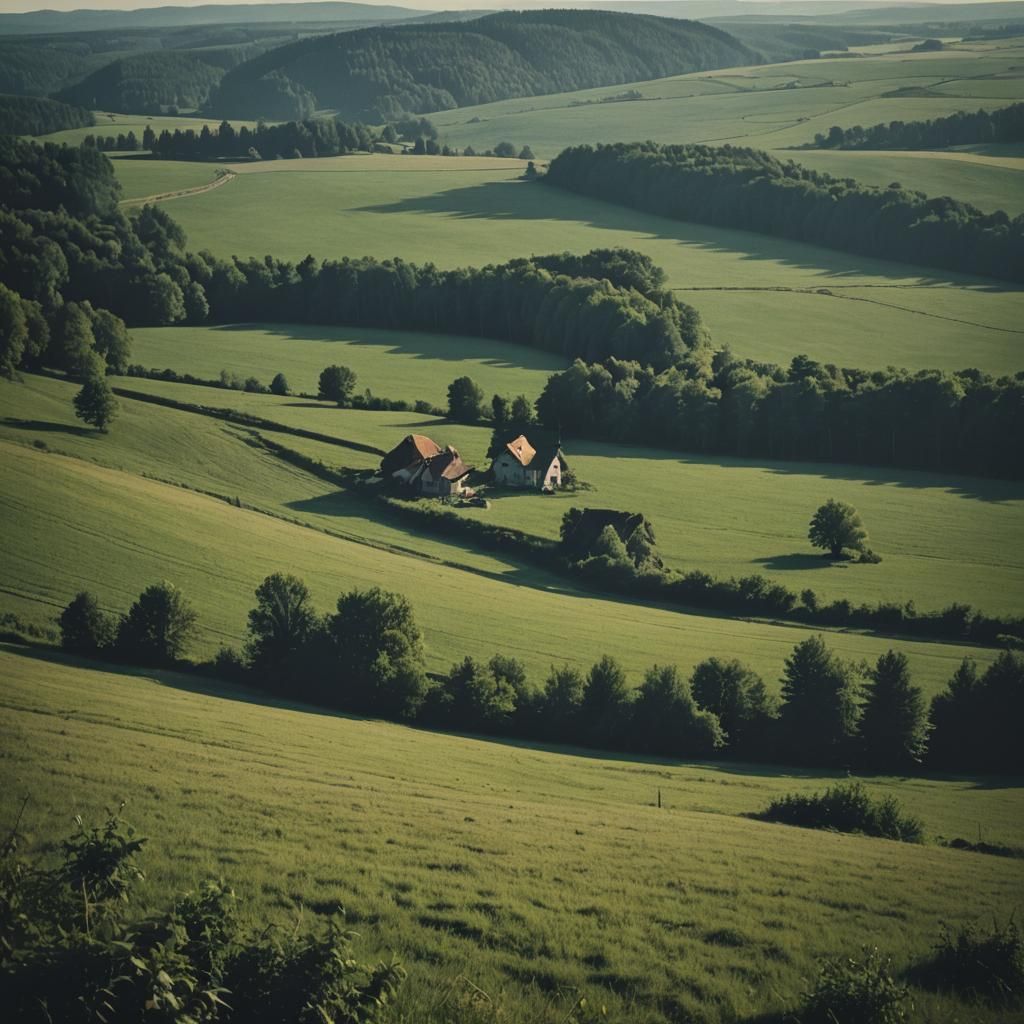 Cinematic Landscape Near Blatiny: Film Still