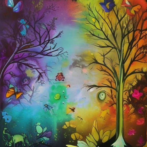 Fairy and Unicorn in Magical Forest: Hyperrealistic Art