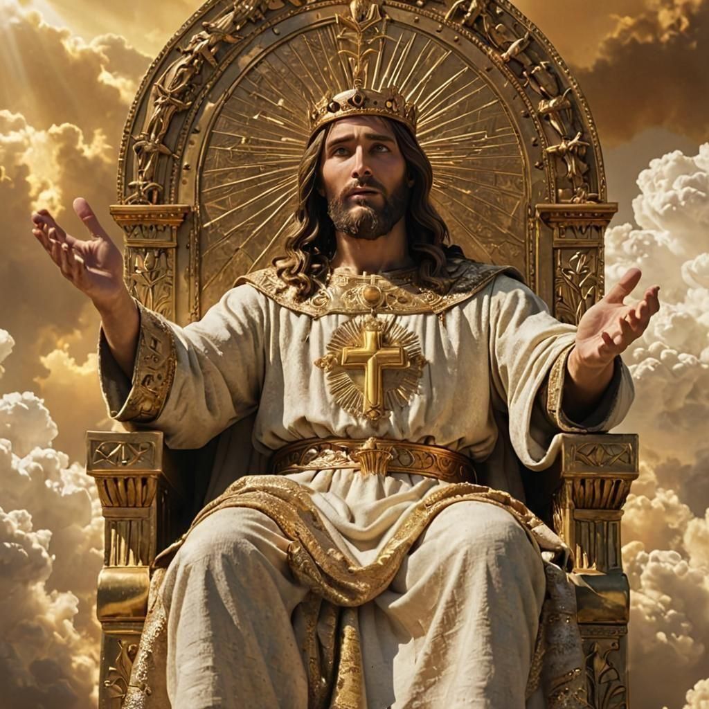 Christ the King Enthroned in Divine Radiance